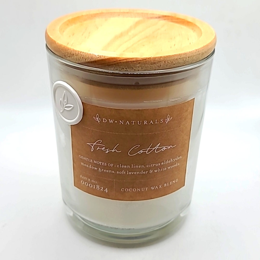 DW Home Naturals Fresh Cotton Double-wick Large Jar Candle